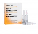 Тестис композитум, раствор для внутримышечного и подкожного введения гомеопатический 2.2 мл 5 шт ампулы