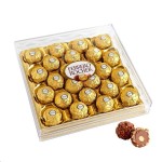 Конфеты, Ferrero Rocher (Ферреро Роше) 300 г 1 шт хрустящие из молочного шоколада с начинкой из крема и лесного ореха (бриллиант) 24 штуки подарочная коробка